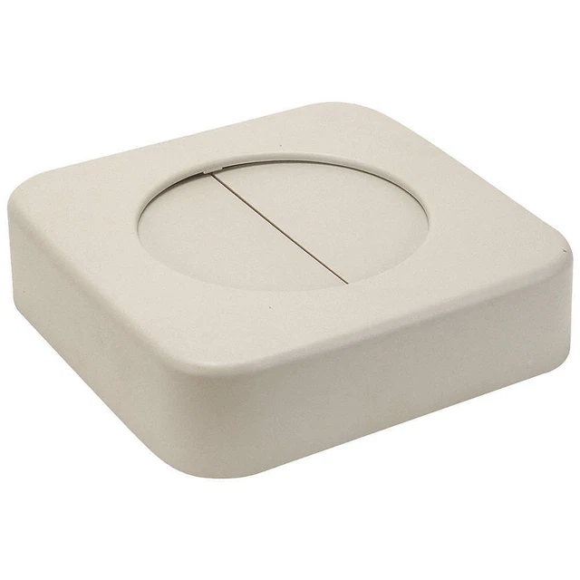 TOUGH GUY 4PGP9 Trash Can Top,Drop Top,Swing Closure,Tan