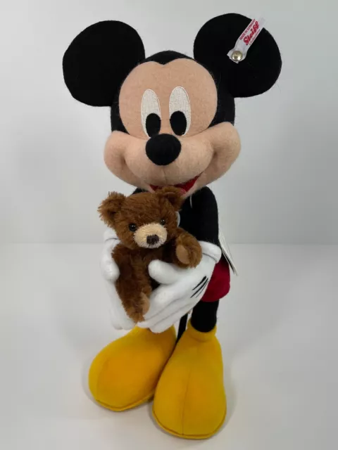 Steiff Disney Mickey Mouse 100th Year with classic Steiff teddy bear, EAN 355943