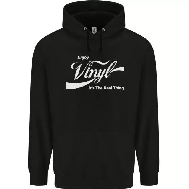 Enjoy Vinyl DJ DJing Decks Turntable Funny Childrens Kids Hoodie