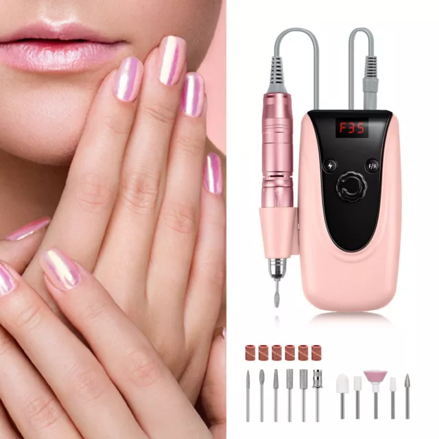 Profi Elektrisch Nagelfräser Pediküre Maniküre Set Nagel Fräser Nailart Set