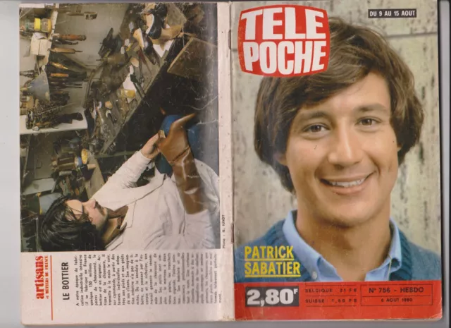 Tele Poche 1980 N°756 Complet - Patrick Sabatier