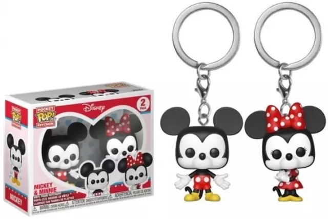 Funko Pop Pocket Keychain Disney Mickey Minnie Mouse Topolino Spediz. 20 Giorni