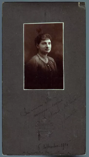 Carlo Pozzo Torino Fotografia Ritratto Ricordo Signorina 1916