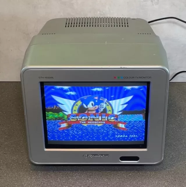 Roadstar 10" pollici cubo CRT a colori TV video retro display da gioco