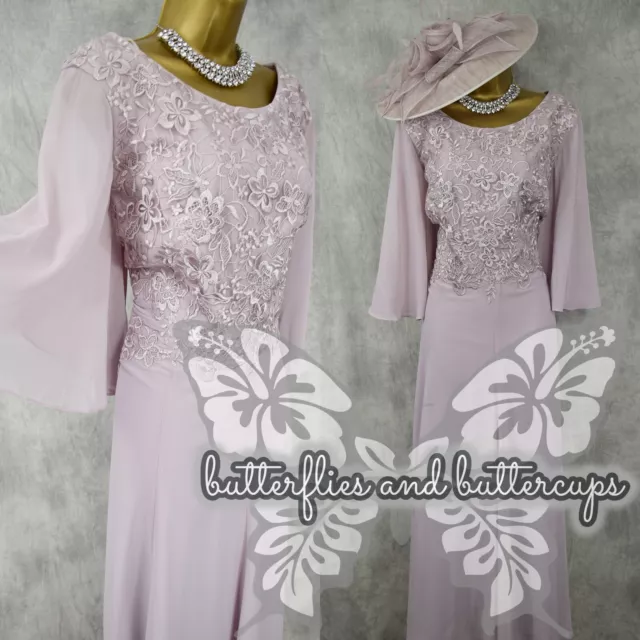 NIGHTINGALES Size 20 Lace Midi Dress and hatinator Mother of the Bride Outfit