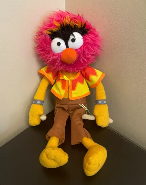 Disney Parks Muppets Animal Drummer 16" Stuffed Doll Soft Toy Plush Jim Henson