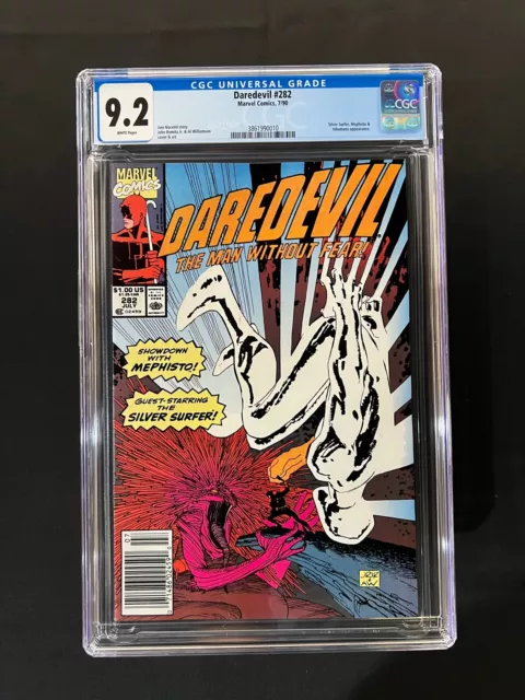 Daredevil #282 CGC 9.2 (1990) - Newsstand Edition - Silver Surfer cover
