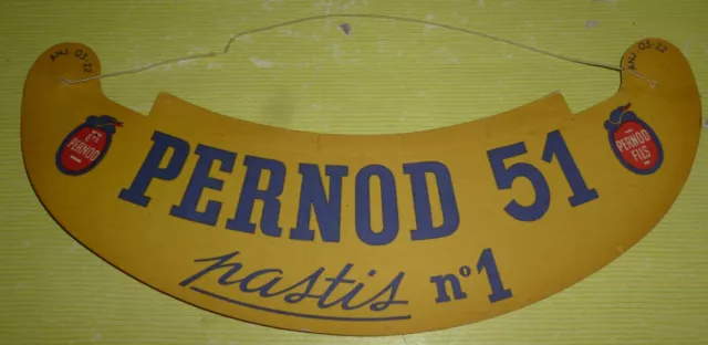 Collector , Rare Et Ancien Dessus De Casquette  Pernod 51 , Pn48