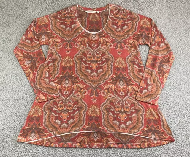 Soft Surroundings Tunic Sweater Size M Medium Art-To-Wear Lagenlook NEW NWOT