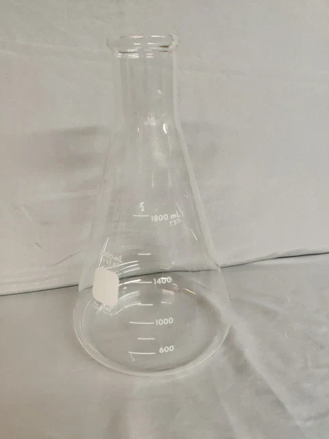 2000ml Pyrex Made USA Erlenmeyer flask, No 4980