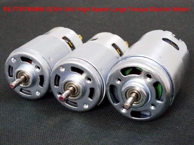 RS-775/795/895 5mm Shaft DC6V~24V 12V 18V High Speed Large Torque Electric Motor
