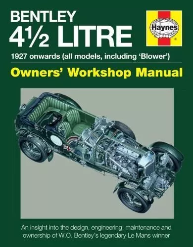 Haynes: 4.5 Litre Bentley Owners Manu Like New Book, Ian Wagstaf