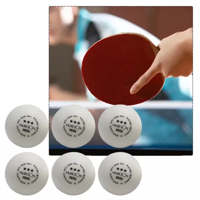 Améliorez vos clichés avec 6 pièces D40+mm ABS balles de ping-pong haute rond