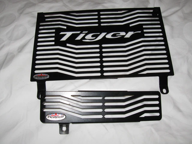 Lightning Bolt Radiator Guard - 2016+ Triumph Classics