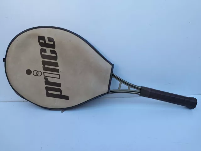 Vintage Prince Tennisschläger mit Abdeckung Hülle guter Zustand