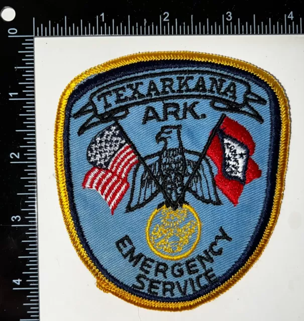 VINTAGE OBSOLETE Arkansas AR Texarkana Police Emergency Service Patch