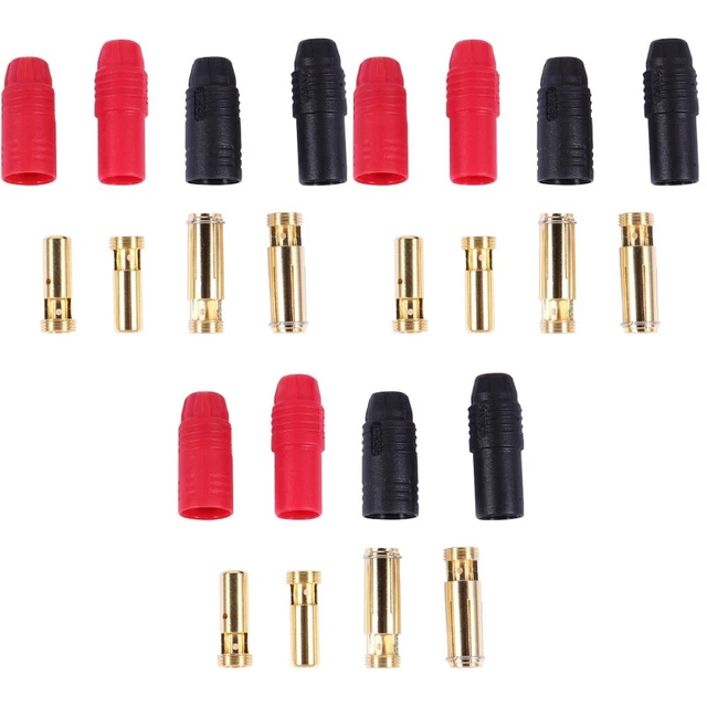 12 piezas conectores conectores Jst antichispa chapados en oro cobre de 7,0 mm