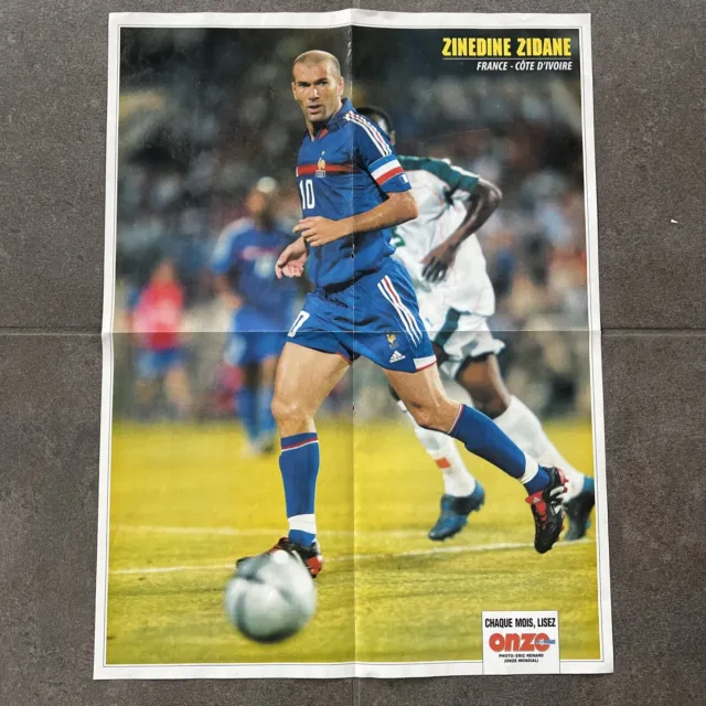 Poster Onze Mondial Zinedine  Zidane #10 Rookie France 🇫🇷 2004