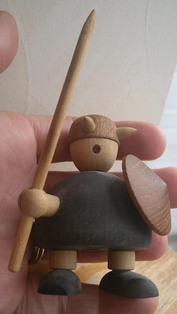 Jacob Jensen Designer Viking Denmark Midcentury Vintage Retro Wooden Teak figure