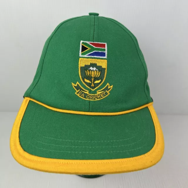 South Africa Cricket Licensed Embroidered Hat Green/Yellow