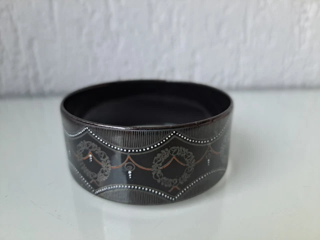 Bracelet Jonc Signé Michaela Frey En émail Blanc - Très Bon état (TBE) - Occasion - Petit Prix