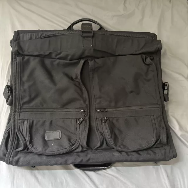 TUMI Alpha Collection 2231D3 Black Ballistic Nylon Garment Bag Luggage