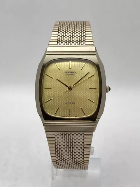 [Near MINT] Vintage Seiko Dolce 7731-5091 Gold Tungsten Square Watch