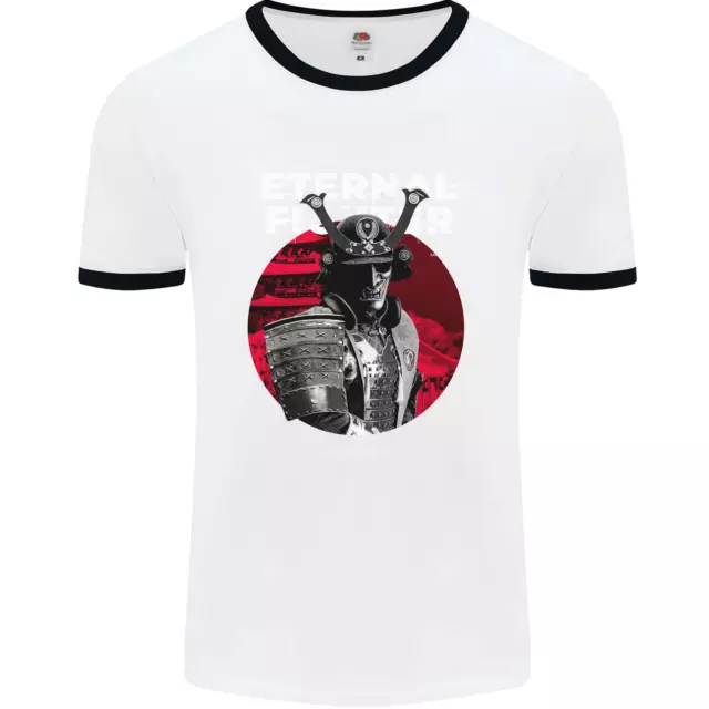 T-shirt Stinger da uomo Samurai Fighter Skull MMA arti marziali miste