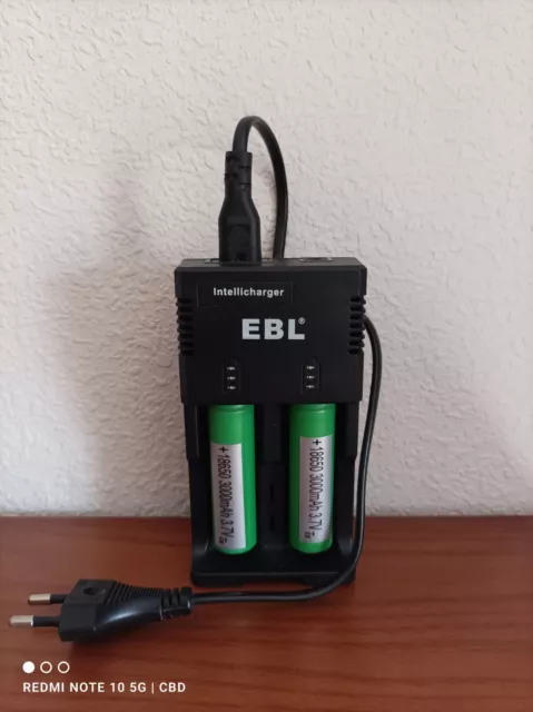 cargador de pilas recargables para vapeador vaper carga Rápida pila Vapear EBL