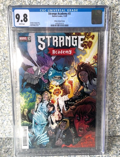 STRANGE ACADEMY #3 CGC 9.8 MARVEL COMICS 2020 1:25 RATIO OTTLEY 1ST Cameo App.