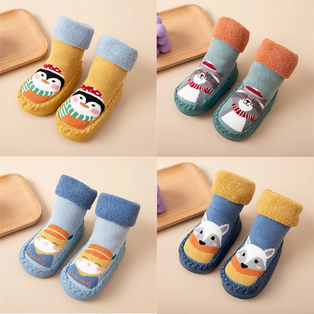 Pantofole calde antiscivolo neonata bambina bambino bambino bambino bambino calzino scarpe culla cotone