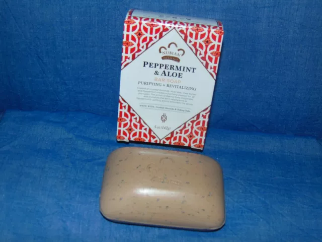 24 PacK  Nubian Heritage Peppermint & Aloe Bar Soap 5 OZ