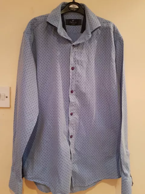 Mens Ottomoda Shirt  Size 15.5"slim Fit