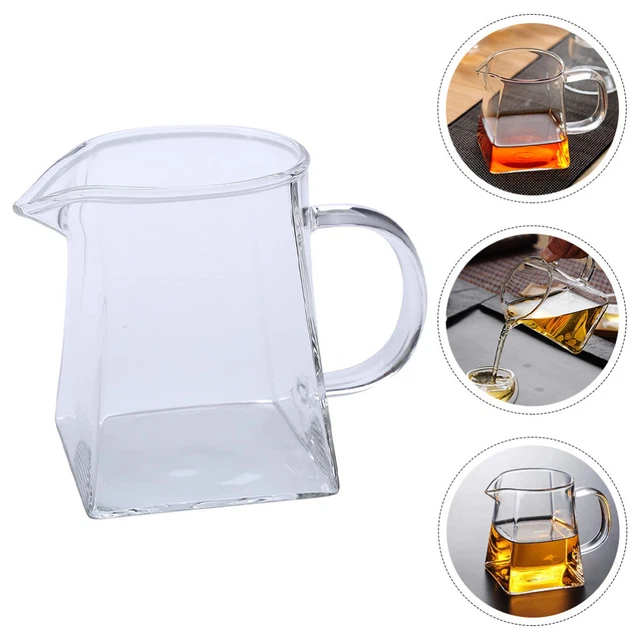 Glas Gerechtigkeitsbecher Aus Milchkännchen Klares Design Milchbecher