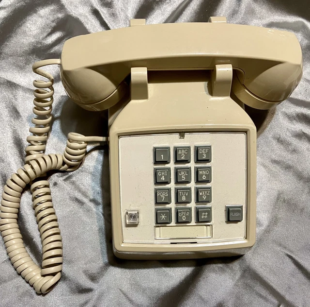 VINTAGE CORTELCO PUSH Button, Corded Desk Phone ,Basic Telephone, Retro