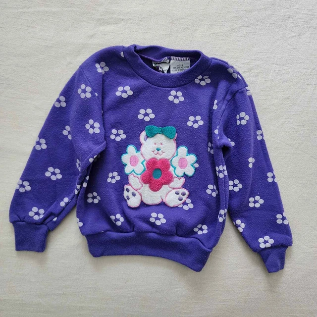 Vintage Bear Floral Crewneck 4t