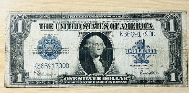Fr237 1923 $1 One Dollar “Horse-Blanket” Large Silver Certificate, Fine