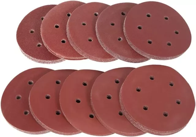 SATC 100× 150mm 6-Hole Sanding Discs 150 Grit Hook and Loop Orbital Sander Pads