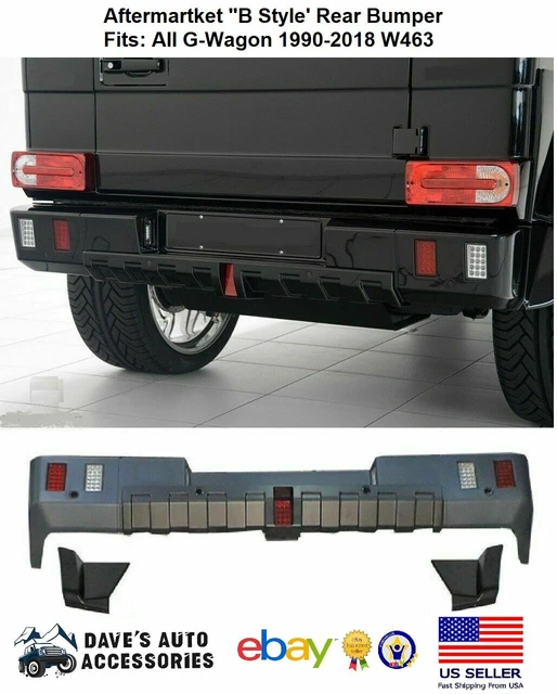AFTERMARKET REAR BUMPER Body Kit Conversion kit G-Wagon B style G63 G65 ...