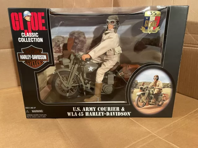 Gi Joe U.s. Army Courier & Wla 45 Harley-Davidson