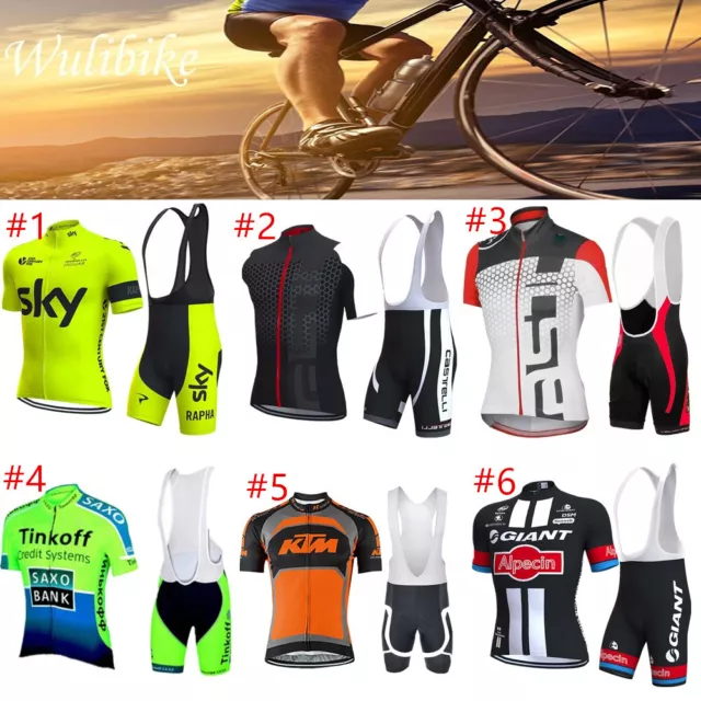 Rad Trikot Set Herren Radtrikot Kurzarm Vintage Rennrad Trikot Set Bike Jersey