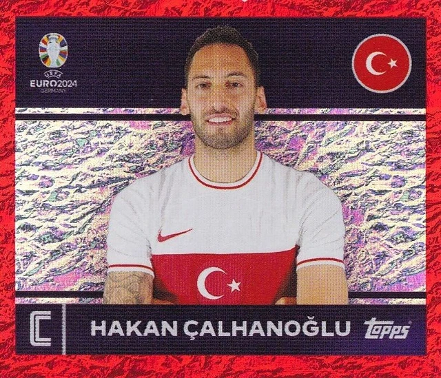 Carte Hakan Calhanoglu Chrome UEFA Euro 2024 Or /50 - Turkey #67