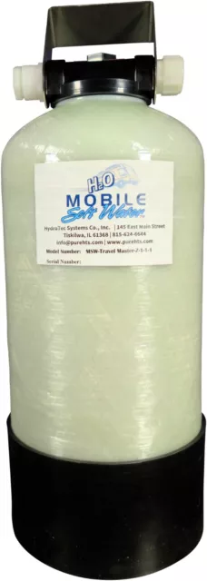 16,000gr Mobile-Soft-Water-Pro-Model-Portable Water Softener with Salt Caddy