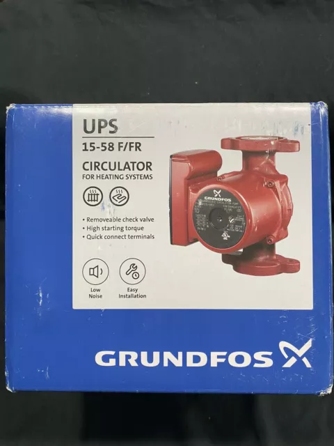 Grundfos Circulator  Pump UPS 15-58 F/FR