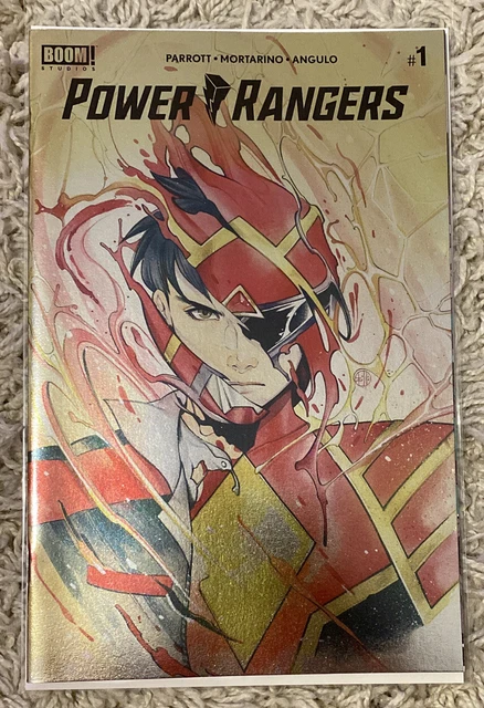 Power Rangers #1 2020 Boom! Studios LCSD Gold Foil Variant Sent In Cboard Mailer