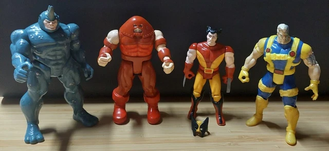 Marvel X-men Toy Biz 90s Action Figures Lot Wolverine Cable Juggernaut Rhino