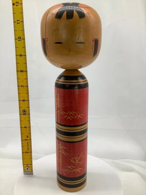 POUPÉE JAPONAISE KOKESHI ancienne en bois traditionnel vintage Yazirou