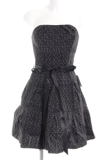 SWING Abito bustier Donna Taglia IT 38 nero-bianco Stile anni ’20