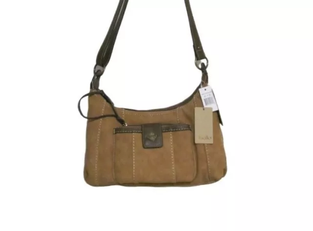 Zip Closure Hobo Crossbody Bag with Wristlet by Bolo