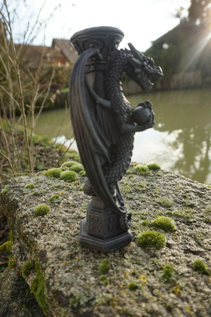P705-784 a Dragon Mural Coupe Papier Gothique Heroic Fantasy Figurine